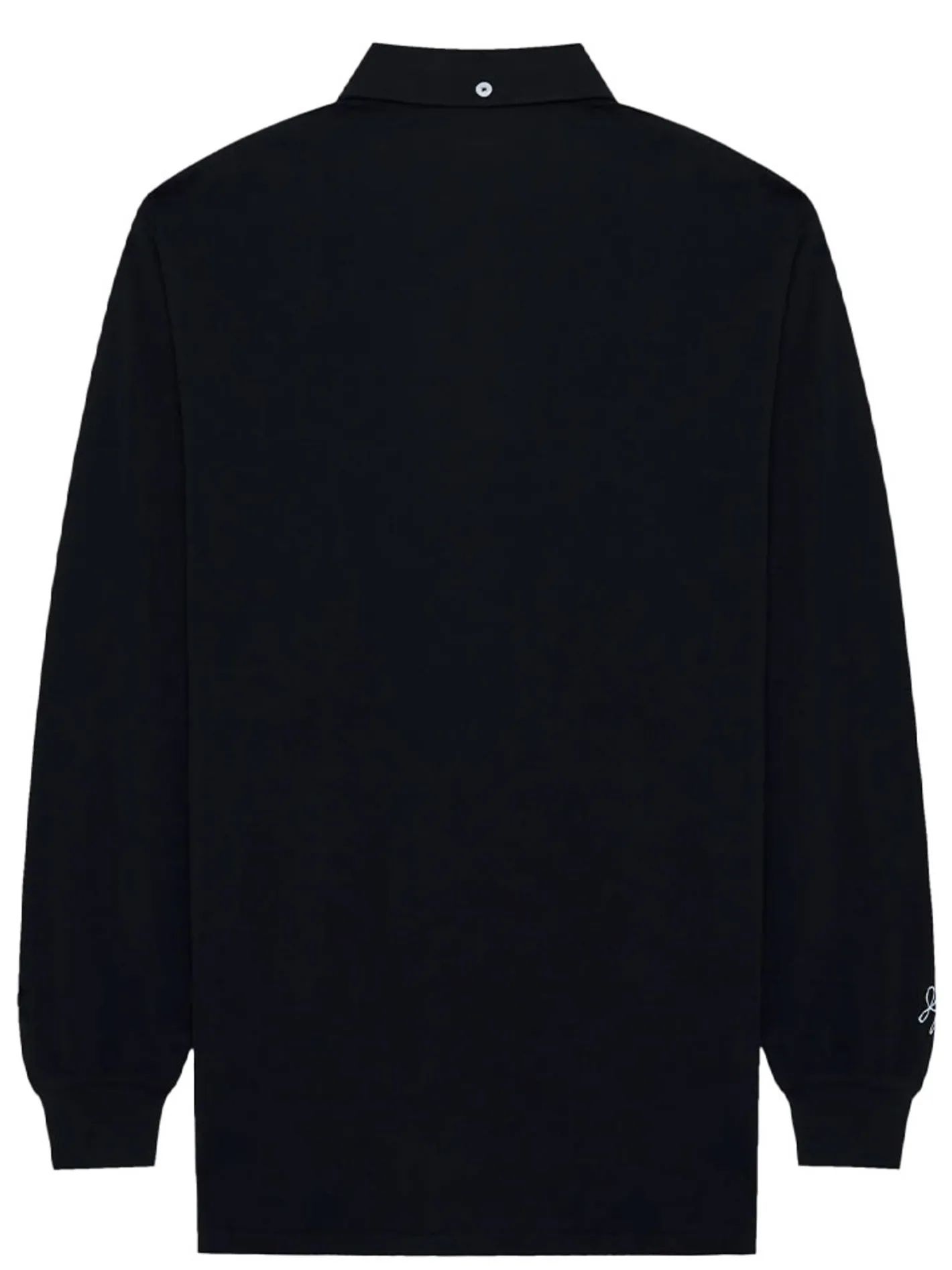Malbon x Jesper Parnevik Long Sleeve Modal Pique Polo - Black