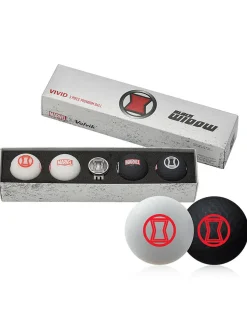 Marvel Golf Balls & Marker - 4 Pack Black Widow