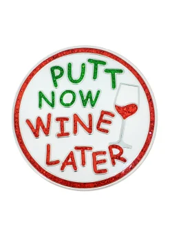 Navika Glitzy Putt Now Wine Later Ball Marker