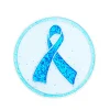 Navika Glitzy Teal Ribbon Ball Marker