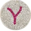 Navika Micro Pave Crystal Initial Y Marker