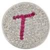 Navika Micro Pave Crystal Initial T Marker
