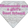 Navika Swarovski Crystal Diamonds Are A Girls BF Marker