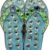 Navika Swarovski Crystal Flipflop Blue Marker