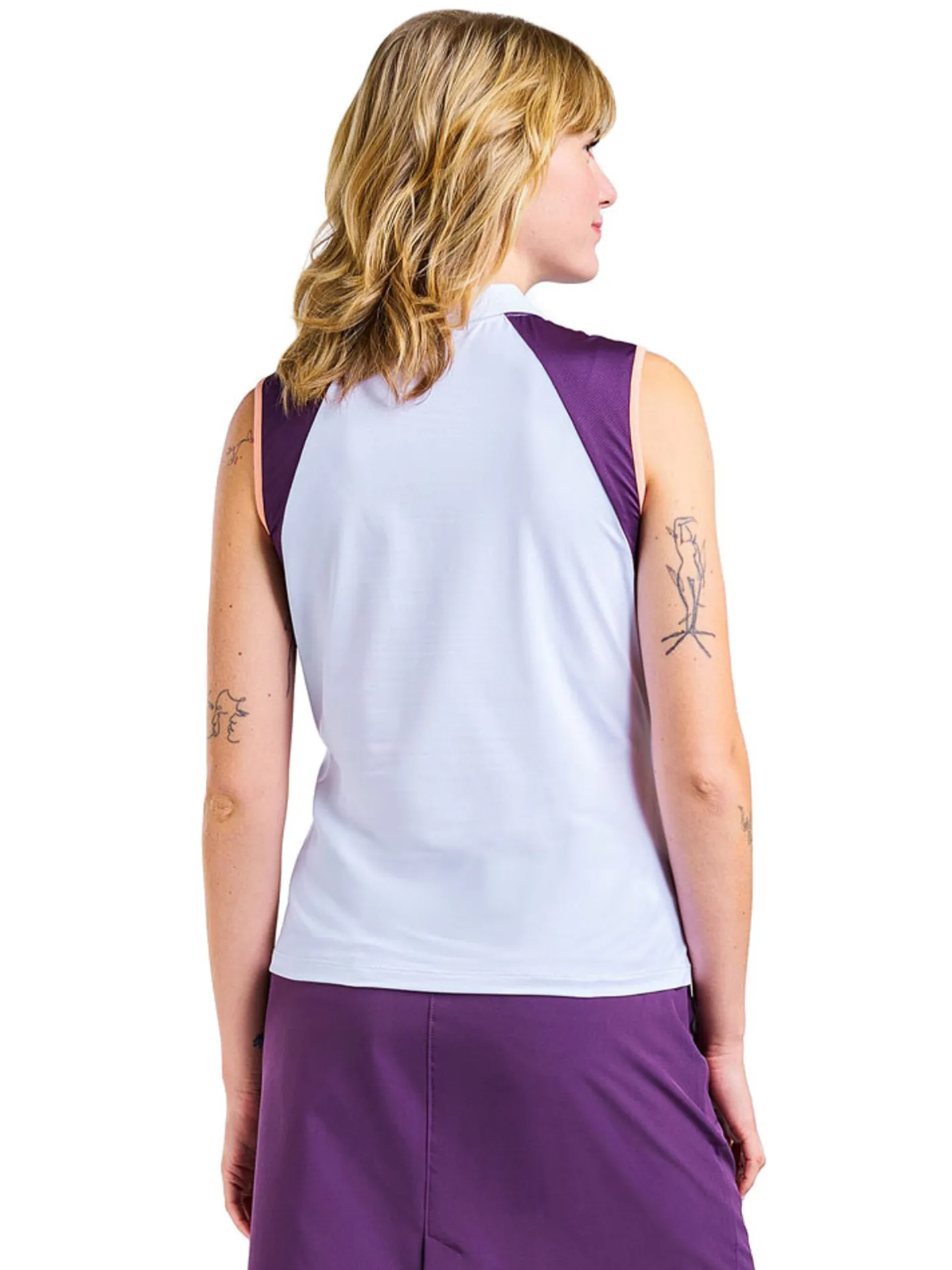 Women Nivo Women's Charlotte Polo - White/Plum