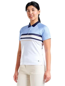 Women Nivo Women's Finley Short Sleeve Mock - Gentle Blue