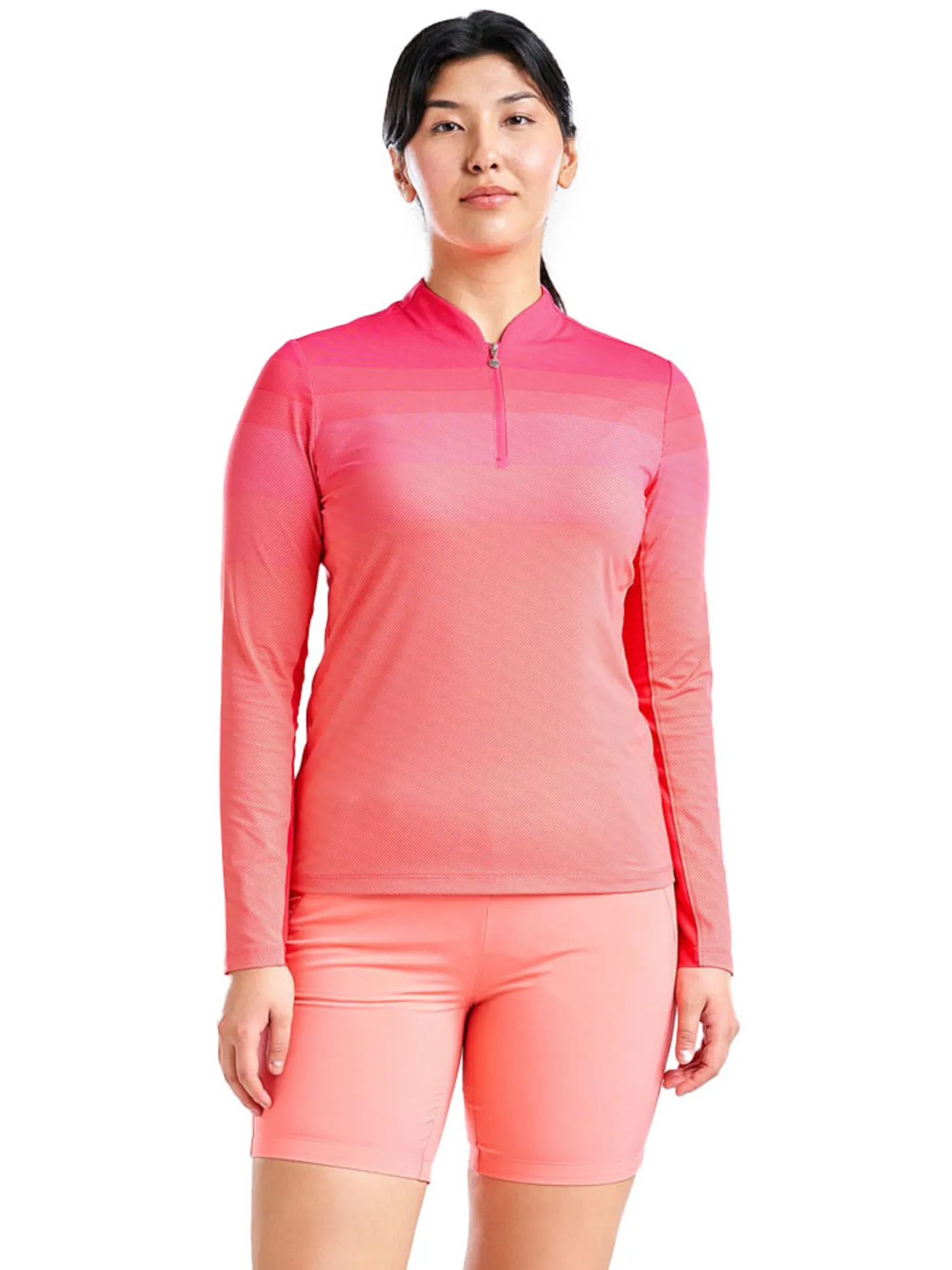 Women Nivo Women's Lolita Long Sleeve Livcool Mock - Cherry