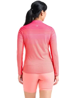 Women Nivo Women's Lolita Long Sleeve Livcool Mock - Cherry