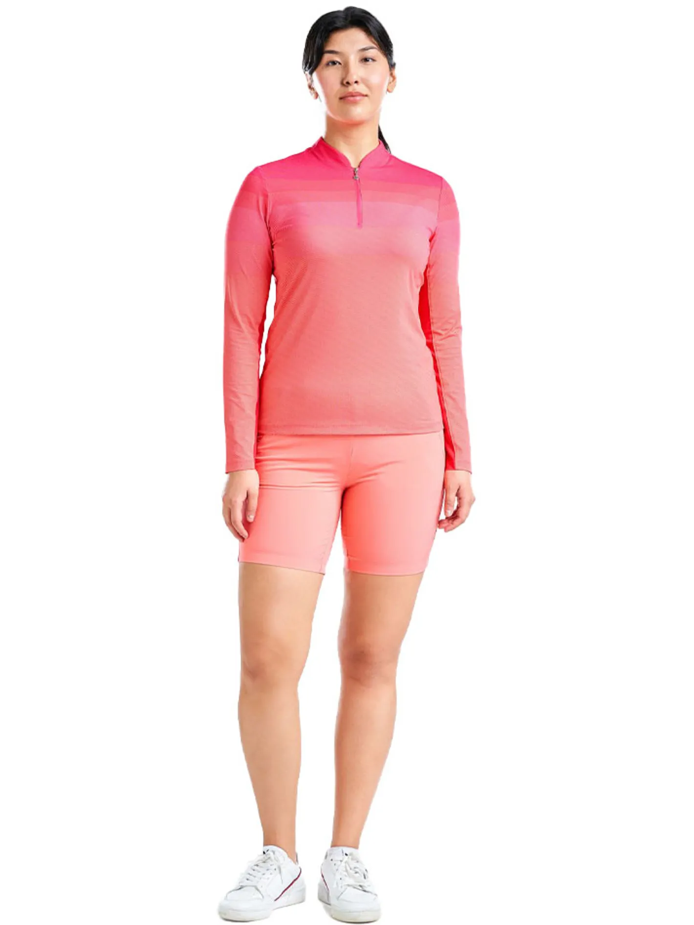 Women Nivo Women's Lolita Long Sleeve Livcool Mock - Cherry