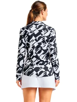 Women Nivo Women's Lolita Long Sleeve Livcool Mock - Black/White