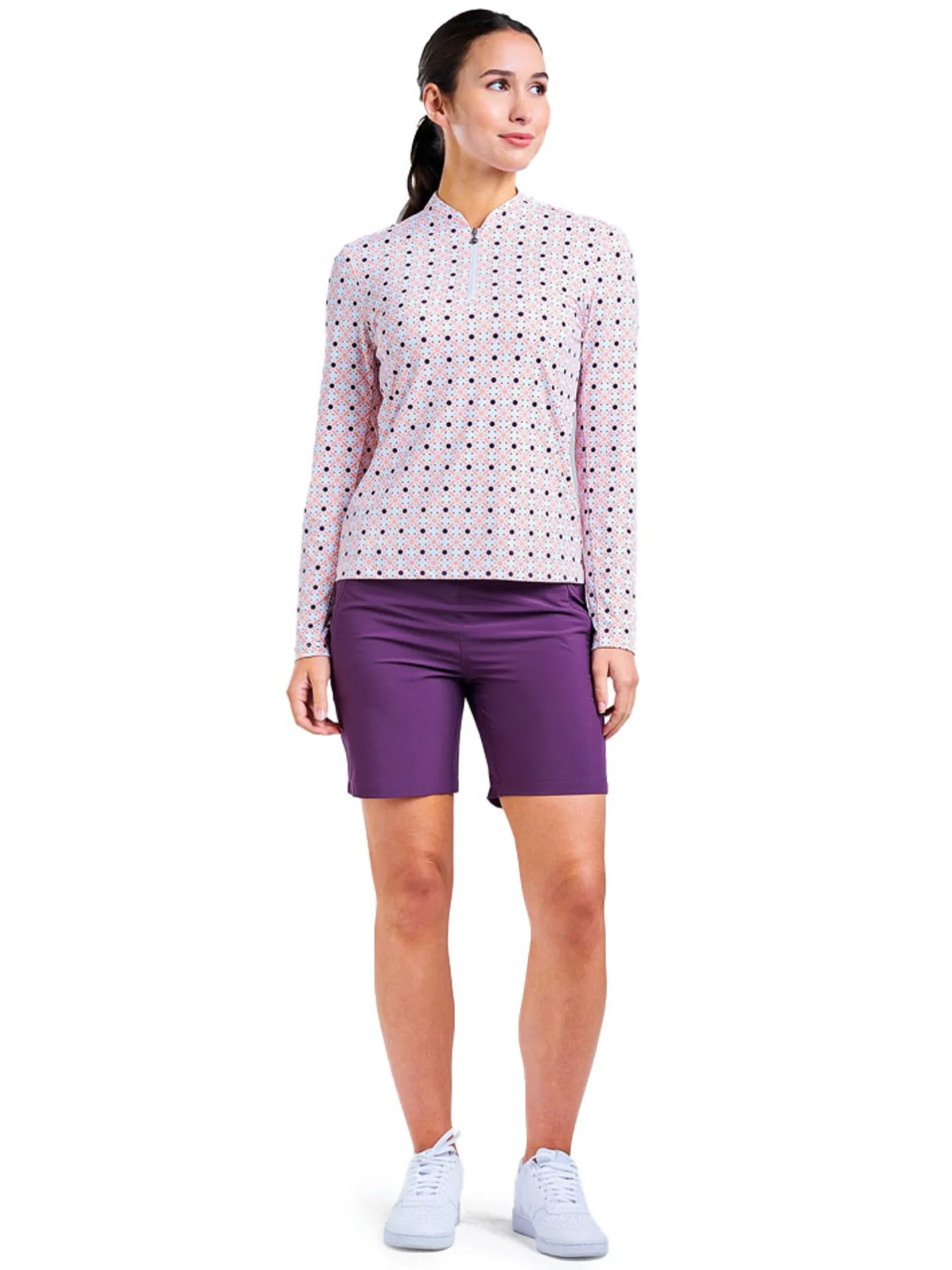 Women Nivo Women's Lolita Long Sleeve Mock - Coral Reef
