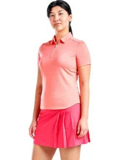 Women Nivo Women's Naila II Short Sleeve Polo - Melon