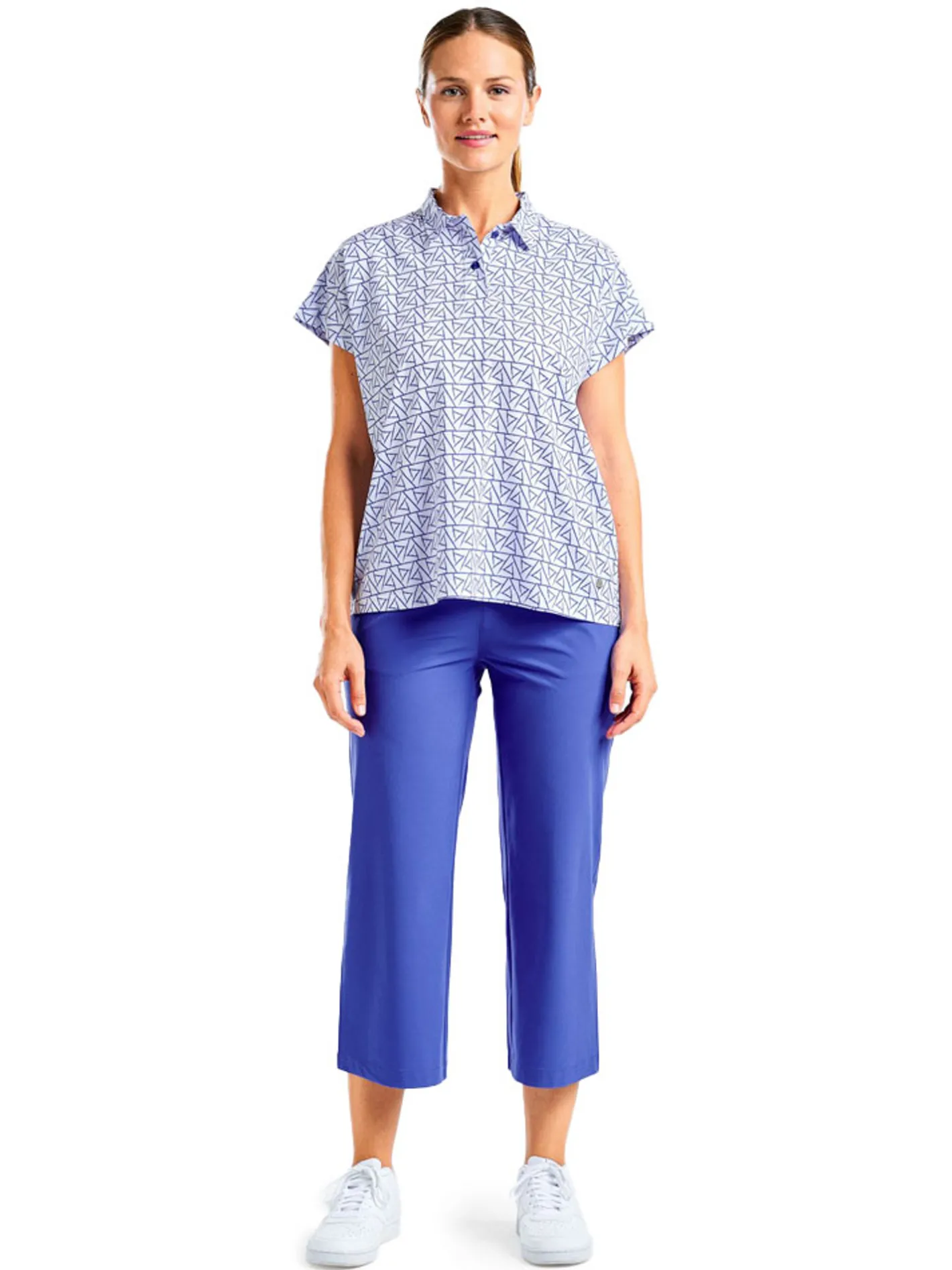 Women Nivo Women's Veronica Short Sleeve Polo - Cobalt