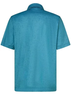 Oakley Grid Camo Polo - Monogram Pacific