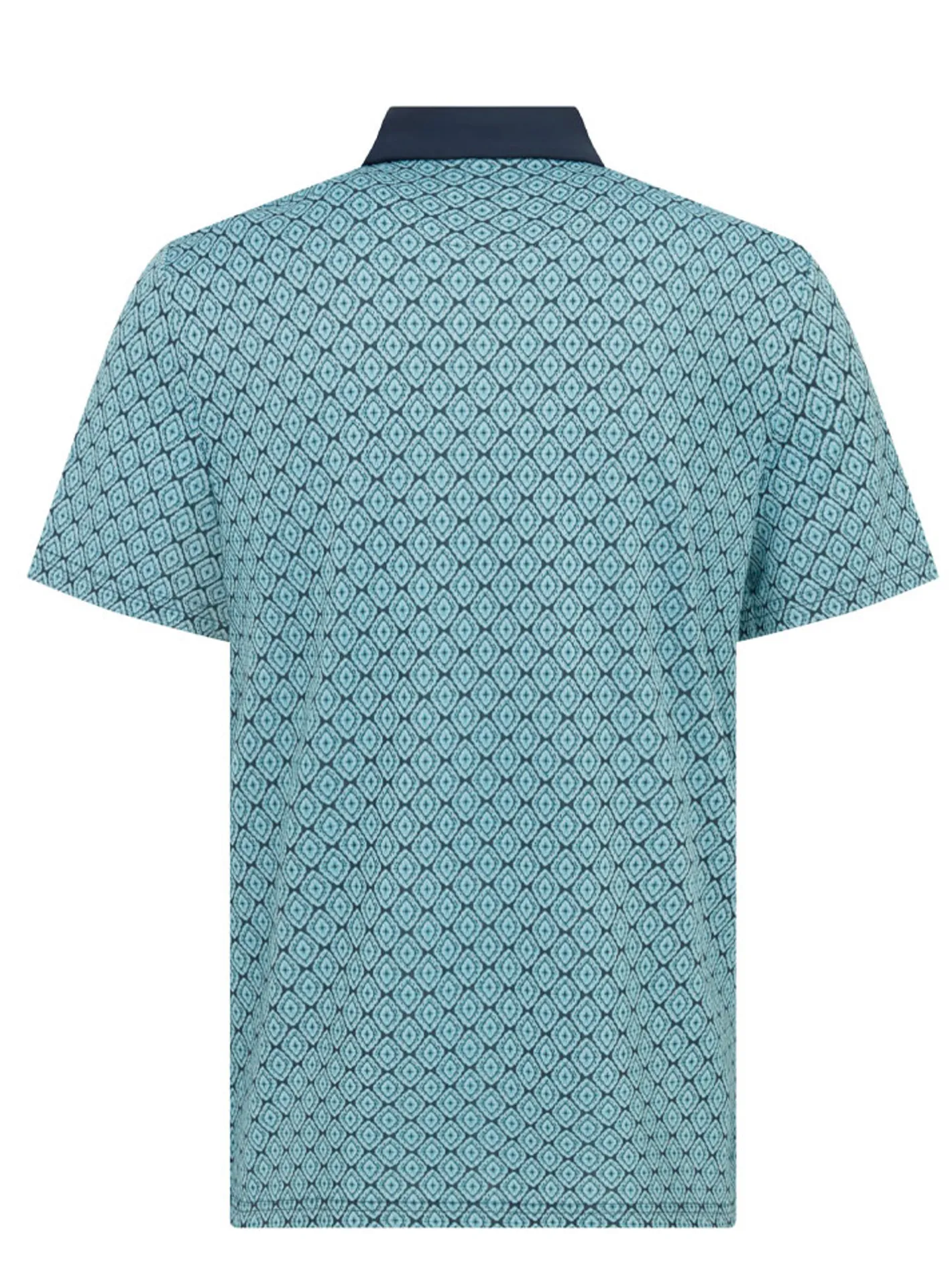 Original Penguin Bohemian Jacquard Block Polo - Black Iris