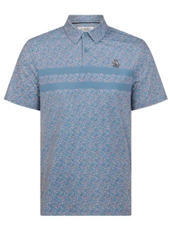 Original Penguin Engineered Novelty Stripe Polo - Quiet Harbour