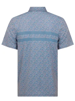 Original Penguin Engineered Novelty Stripe Polo - Quiet Harbour