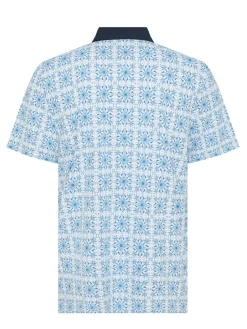 Original Penguin Pete's Cocktail Windowpane Polo - Bright White