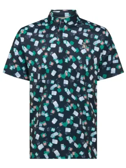 Original Penguin Pete's Travel Tags Caddy Polo - Black Iris