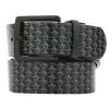 Original Penguin Reversible All Over Pete Printed Belt - Caviar