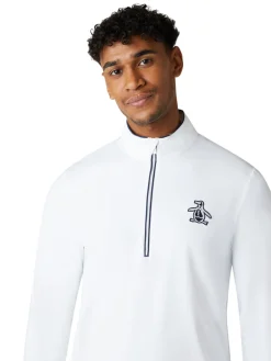 Original Penguin 1/4-Zip Technical Earl - Bright White