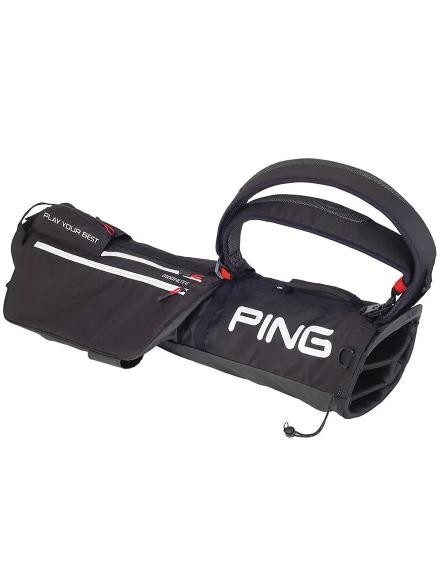 PING Moonlite 201 Carry Bag - Black/Scarlet