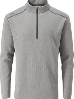 PING Ramsey 1/2 Zip Ribbed Fleece - Ash Marl