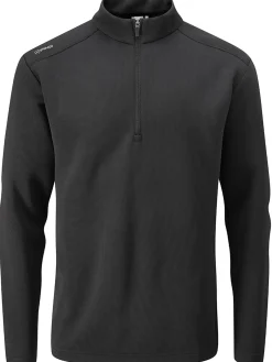 PING Ramsey 1/2 Zip Ribbed Fleece - Black