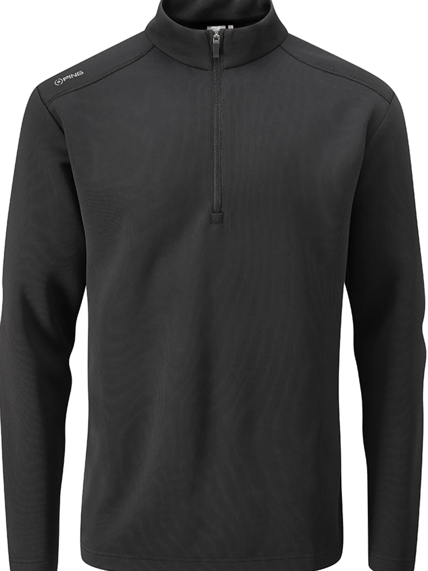 PING Ramsey 1/2 Zip Ribbed Fleece - Black