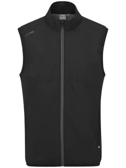 PING SensorWarm Ashbourne Full-Zip Vest - Black/Asphalt
