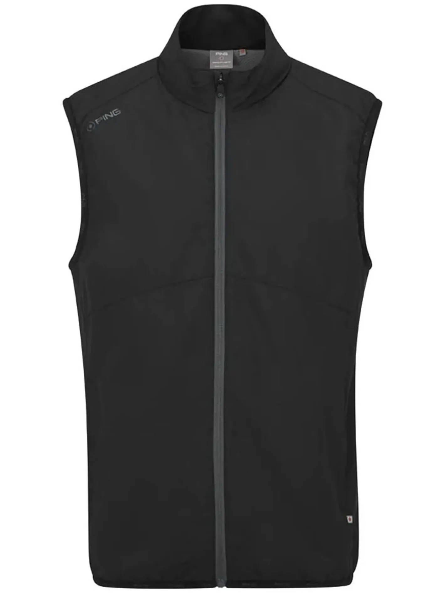 PING SensorWarm Ashbourne Full-Zip Vest - Black/Asphalt