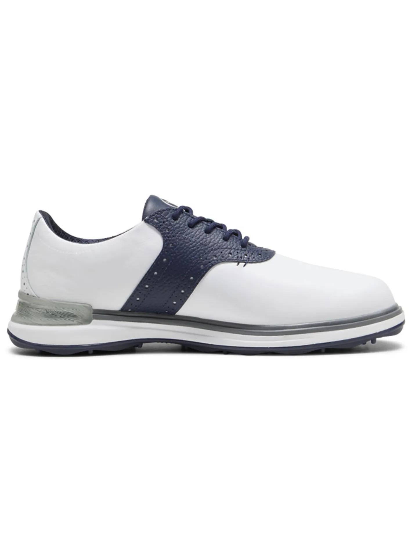 Puma Avant Golf Shoes - White/Deep Navy/Speed Blue