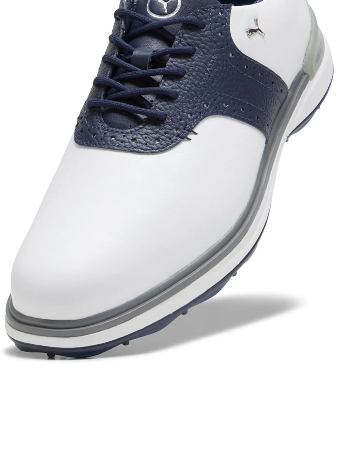 Puma Avant Golf Shoes - White/Deep Navy/Speed Blue
