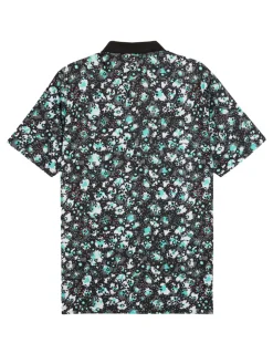 Puma CLOUDSPUN Abstract Camo Polo - Black/Aquatic