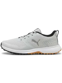 Puma FUSION Grip 6 Golf Shoes - Feather Grey/ Black/Gum