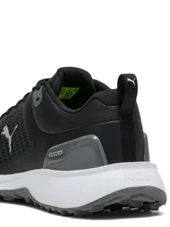 Puma FUSION Plus Spikeless Golf Shoes - Black/ White