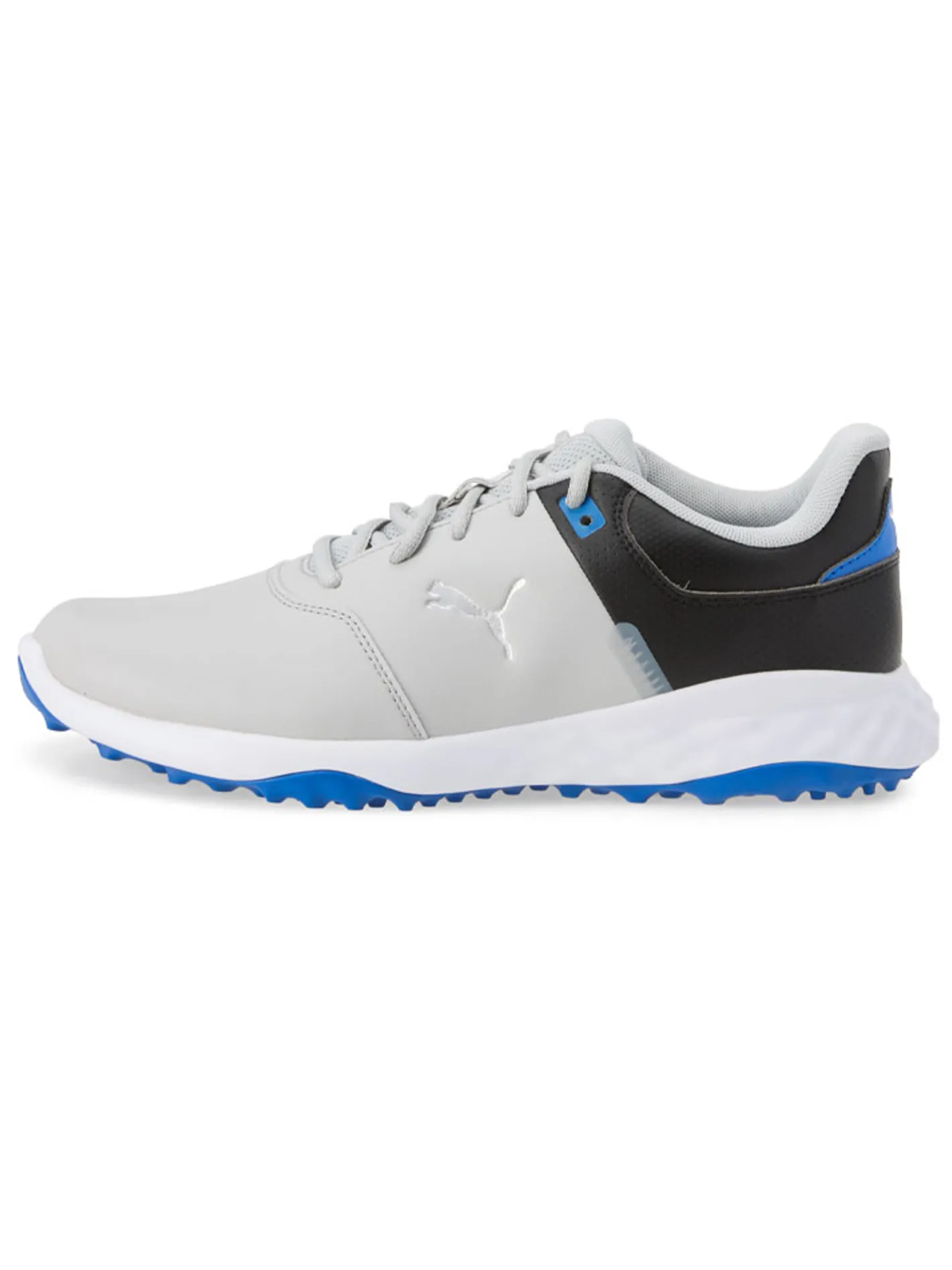 Puma FUSION Smash Wide Golf Shoes - Ash Grey/ Black/Team Royal