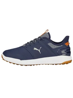 Puma IGNITE Elevate Wide Golf Shoes - Navy/ Silver