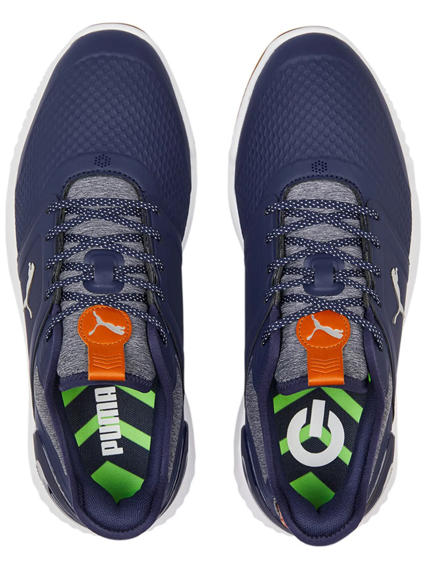Puma IGNITE Elevate Wide Golf Shoes - Navy/ Silver