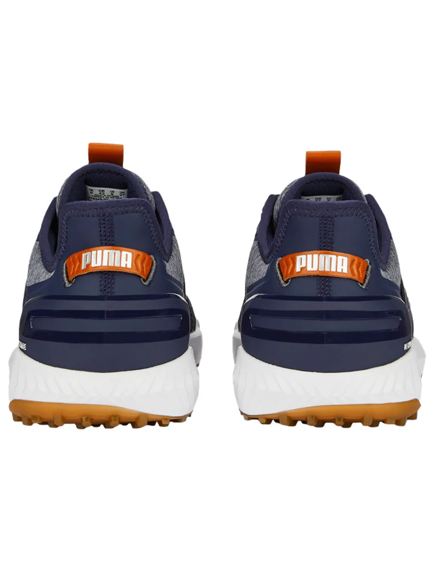 Puma IGNITE Elevate Wide Golf Shoes - Navy/ Silver