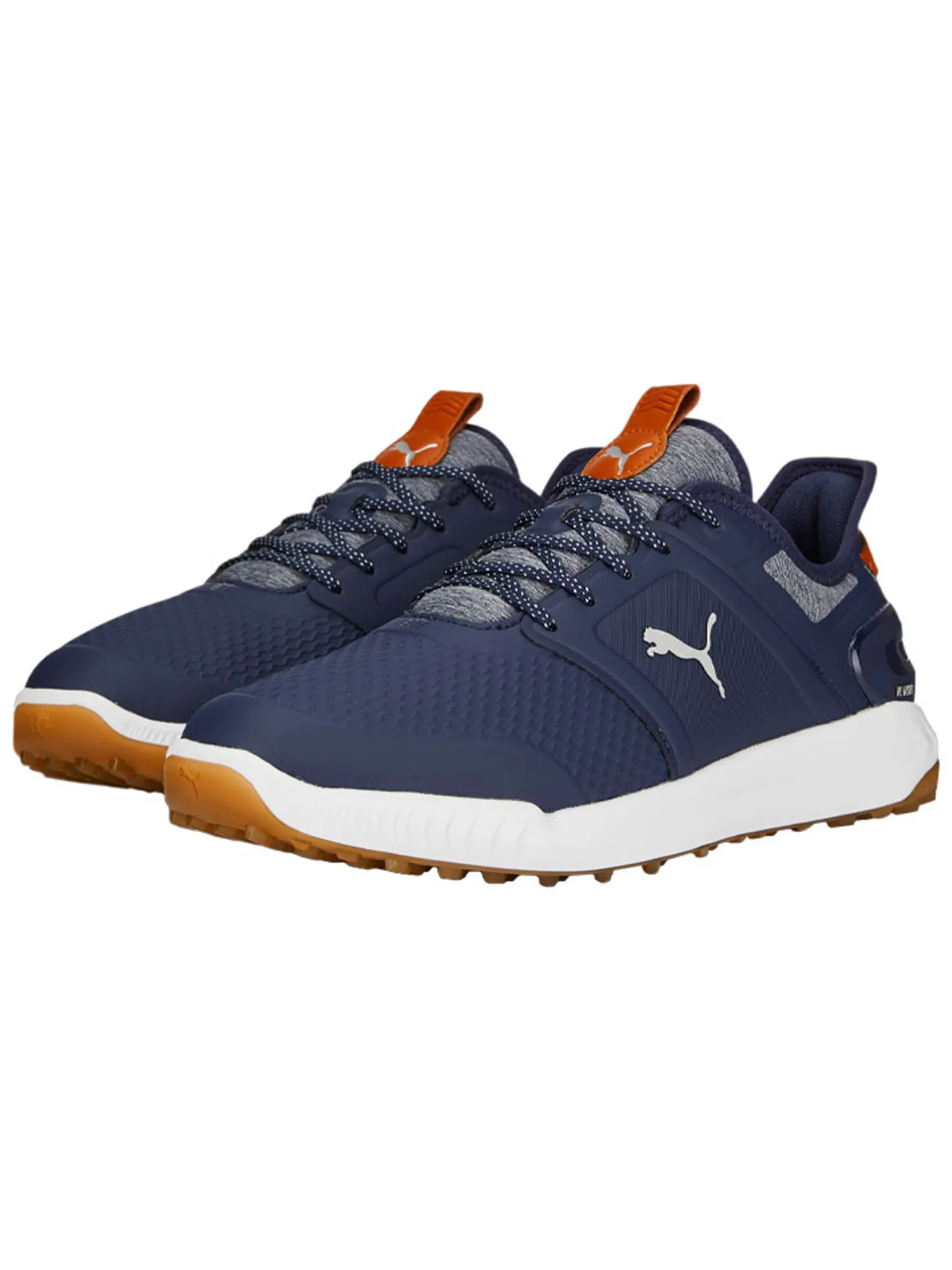 Puma IGNITE Elevate Wide Golf Shoes - Navy/ Silver
