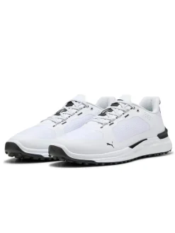 Puma IGNITE Elevate X Spikeless Golf Shoes - White/ Black/ White