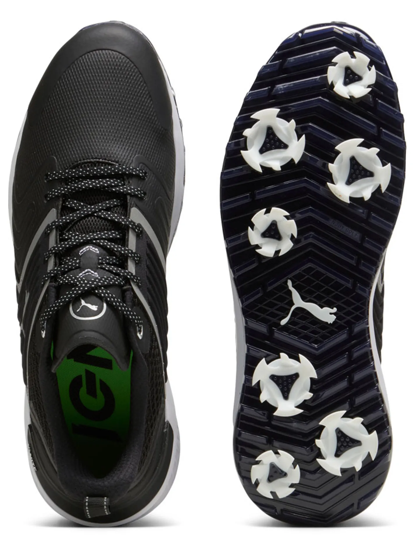 Puma IGNITE Innovate Wide Golf Shoes - Black/ White