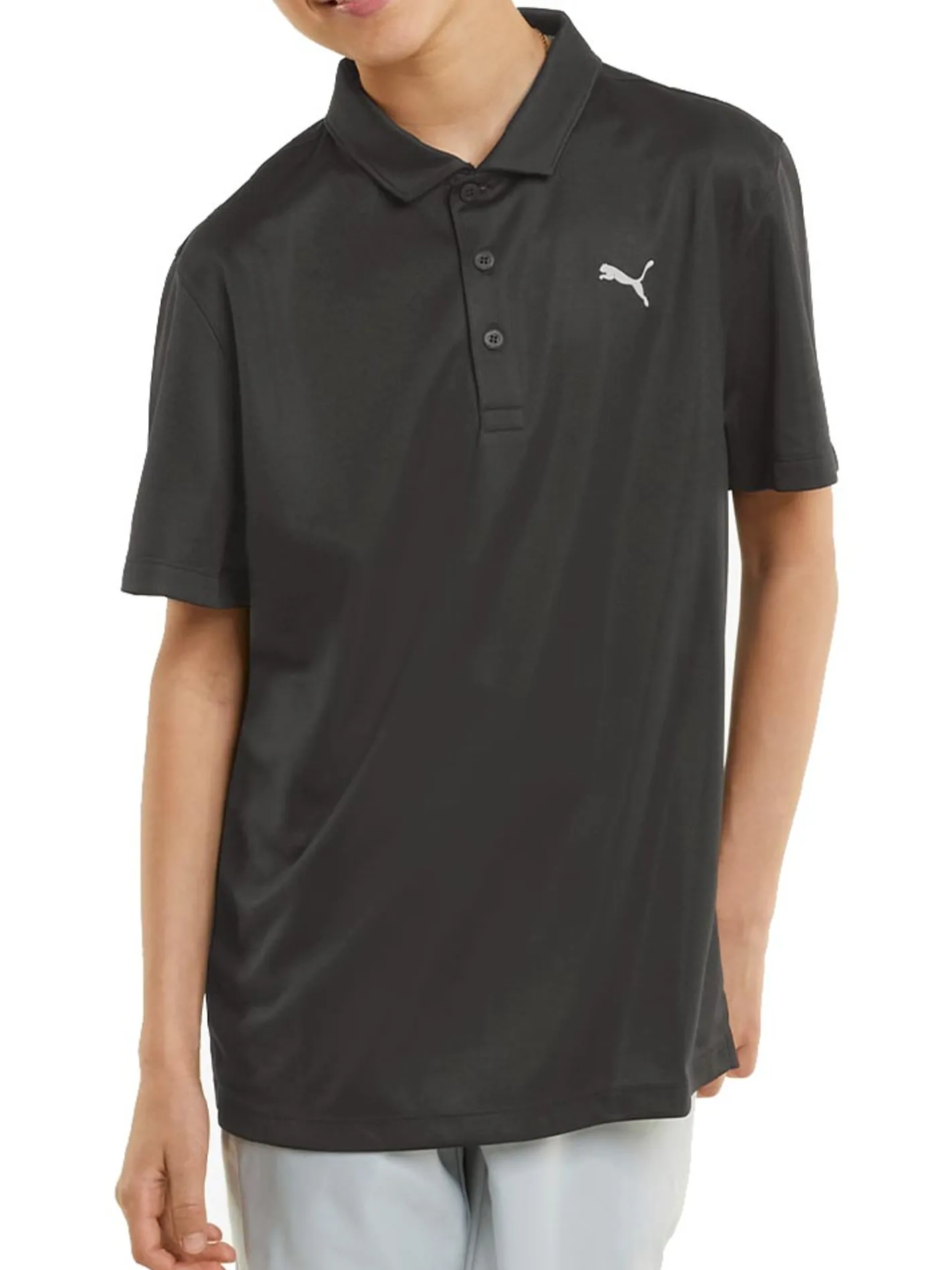 Puma JR Boys Essential Polo - Black