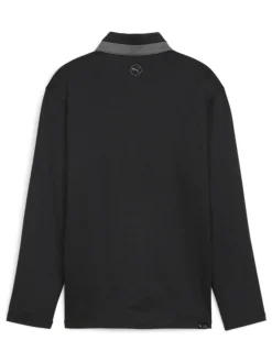 Kids Puma JR Boy's Lightweight 1/4-Zip - Black/Slate Sky