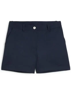 Kids Puma Junior Girls Golf Short - Deep Navy