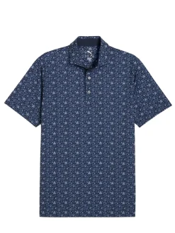 Puma MATTR Port Golf Polo - Deep Navy - White Glow/Deep Navy