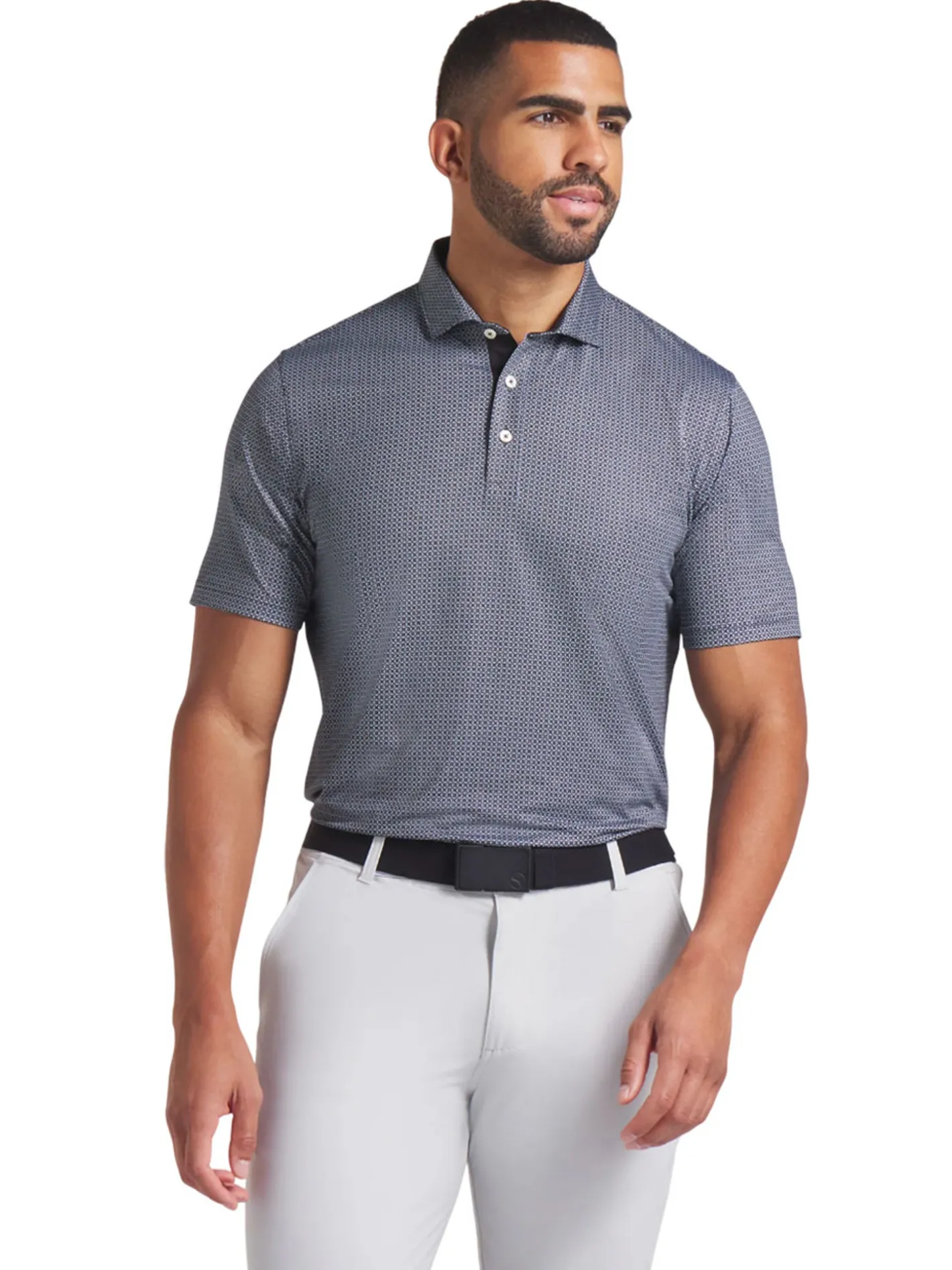 Puma MATTR Tile Polo - Black/White Glow
