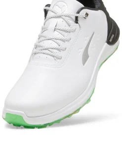 Puma Phantomcat NITRO+ Golf Shoes - White/ Black/Fluro Green