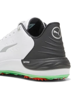 Puma Phantomcat NITRO+ Golf Shoes - White/ Black/Fluro Green